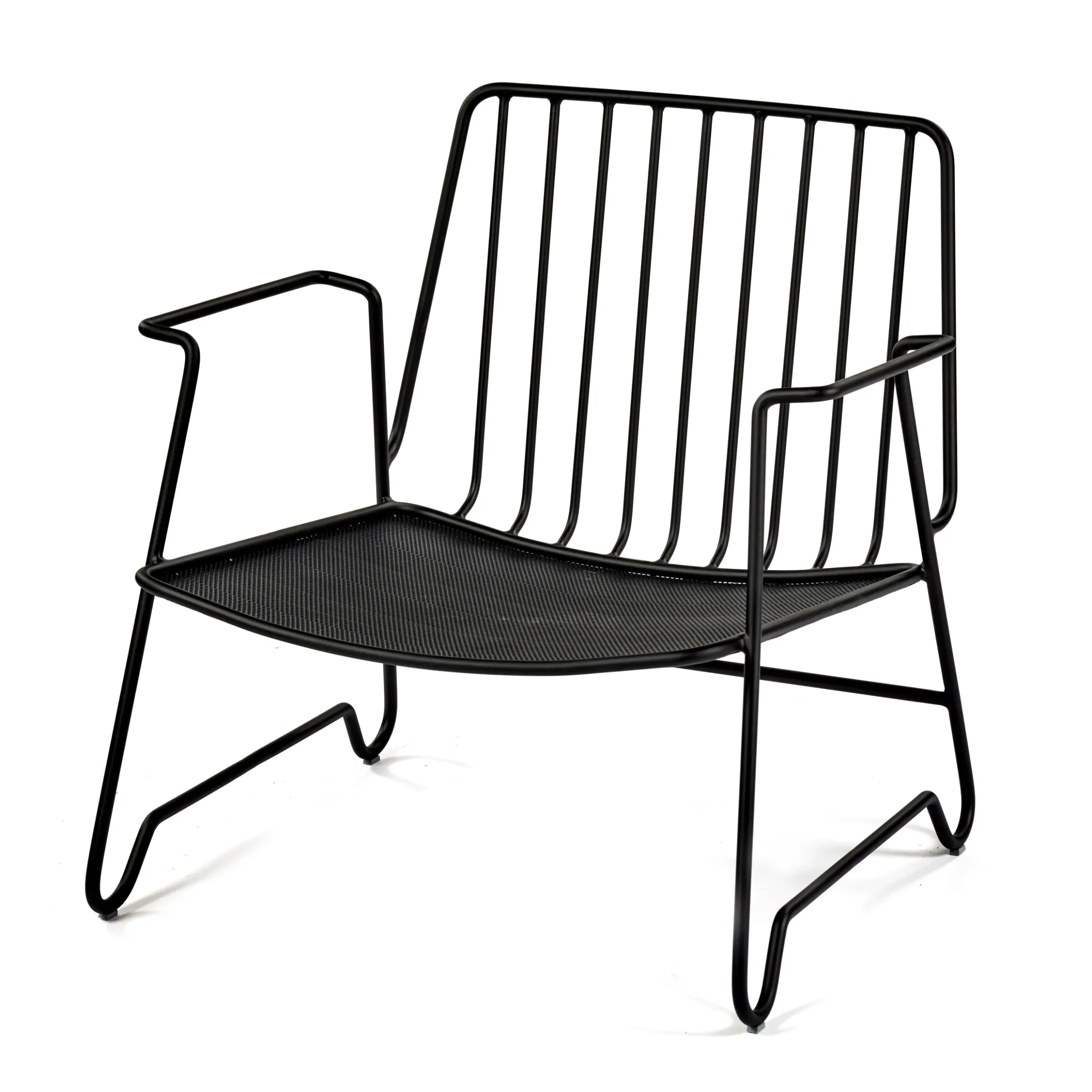 Fauteuil Bas Fish & Fish Metal / Sans Coussin - Acier - Serax