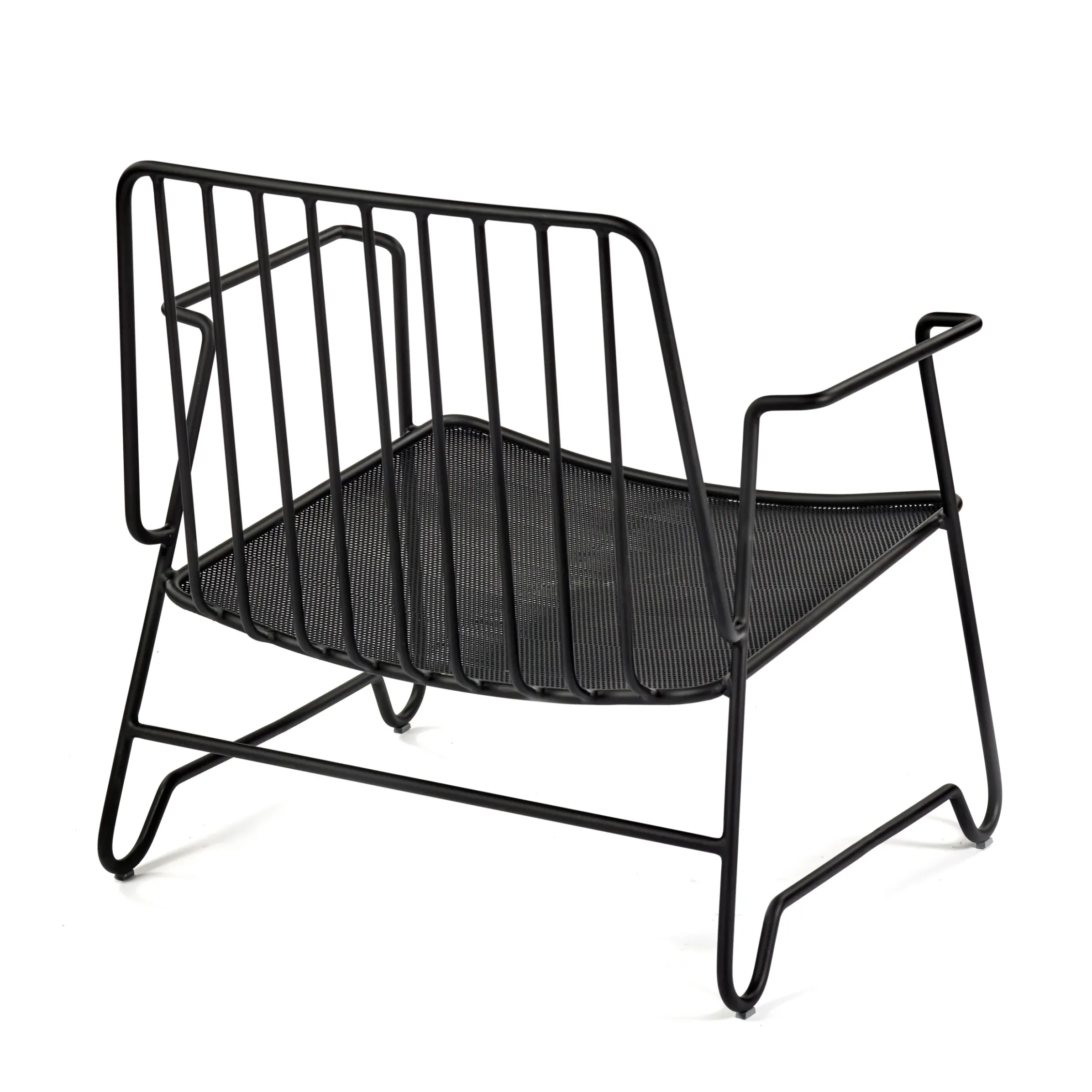 Fauteuil Bas Fish & Fish Metal / Sans Coussin - Acier - Serax