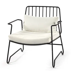 Fauteuil Bas Fish & Fish Metal / Sans Coussin - Acier - Serax