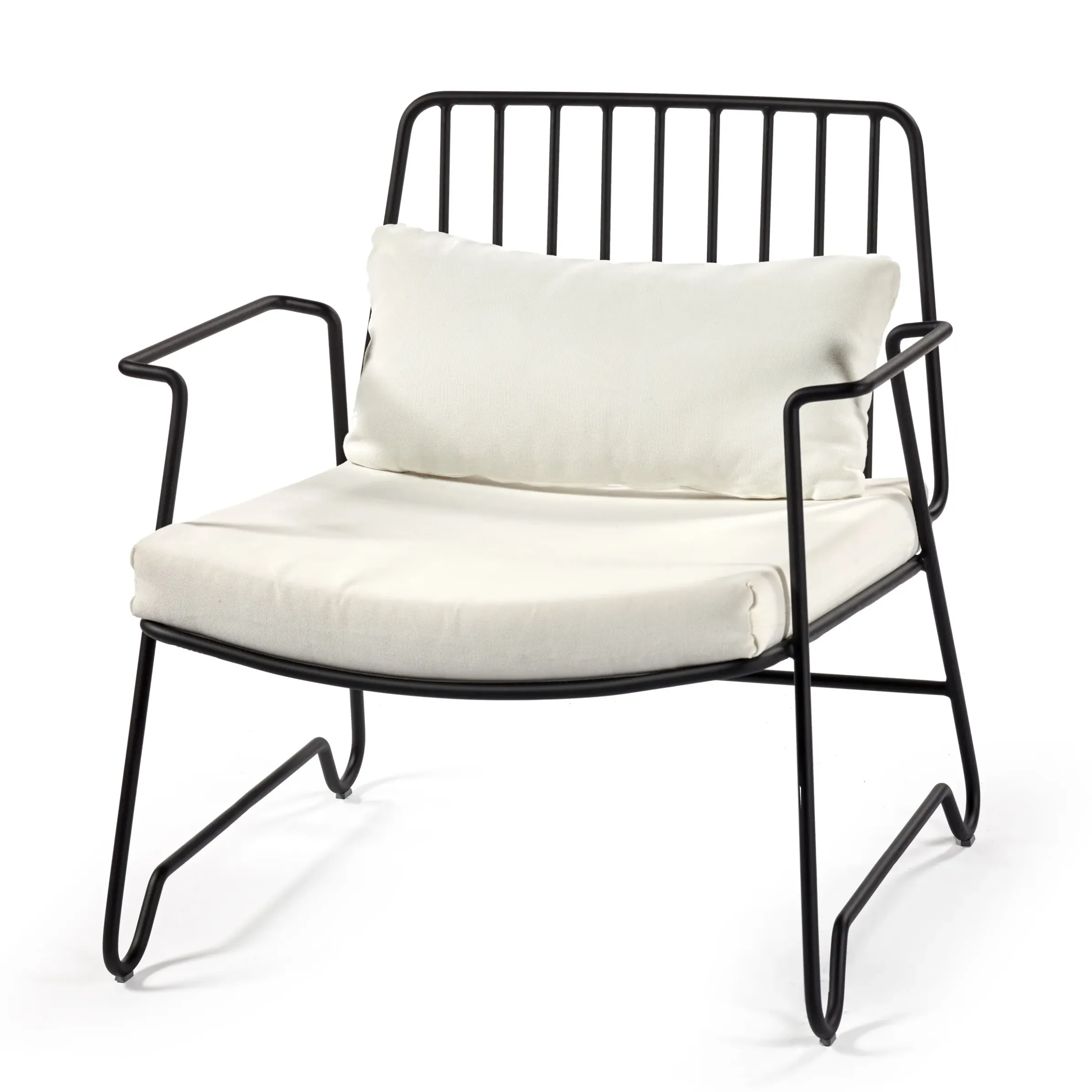 Fauteuil Bas Fish & Fish Metal / Sans Coussin - Acier - Serax