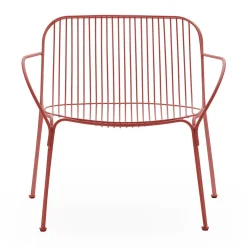 Fauteuil Bas Hiray Metal Rouge - Kartell