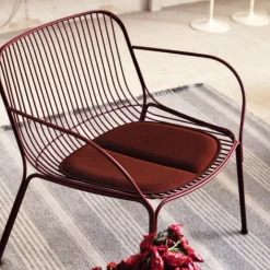 Fauteuil Bas Hiray Metal Rouge - Kartell