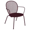 Fauteuil Bas Lorette Metal Rouge / Metal Perfore - Fermob