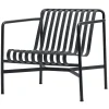 Fauteuil Bas Palissade Metal Gris Noir / Dossier Bas - R & E Bouroullec - Hay