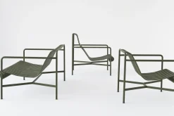 Fauteuil Bas Palissade Metal Vert / Dossier Haut - R & E Bouroullec - Hay