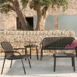 Fauteuil Bas Yard Tissu / Sangles Elastiques - Emu