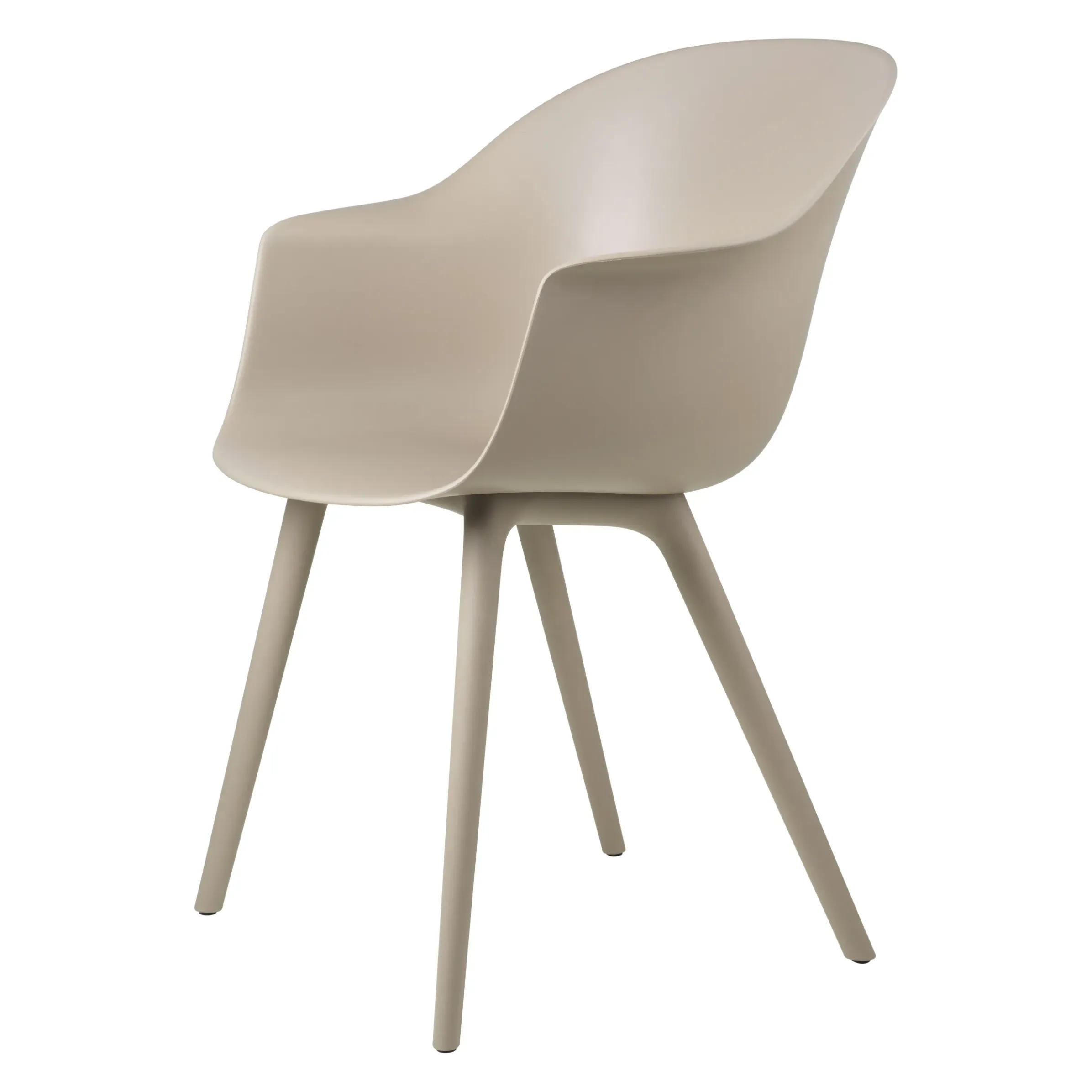 Fauteuil Bat Outdoor Plastique Beige - Gubi