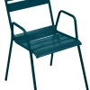 Fauteuil Bridge Empilable Monceau Metal Bleu / L 52 Cm - Fermob