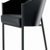 Fauteuil Costes Cuir Bois Noir - Driade