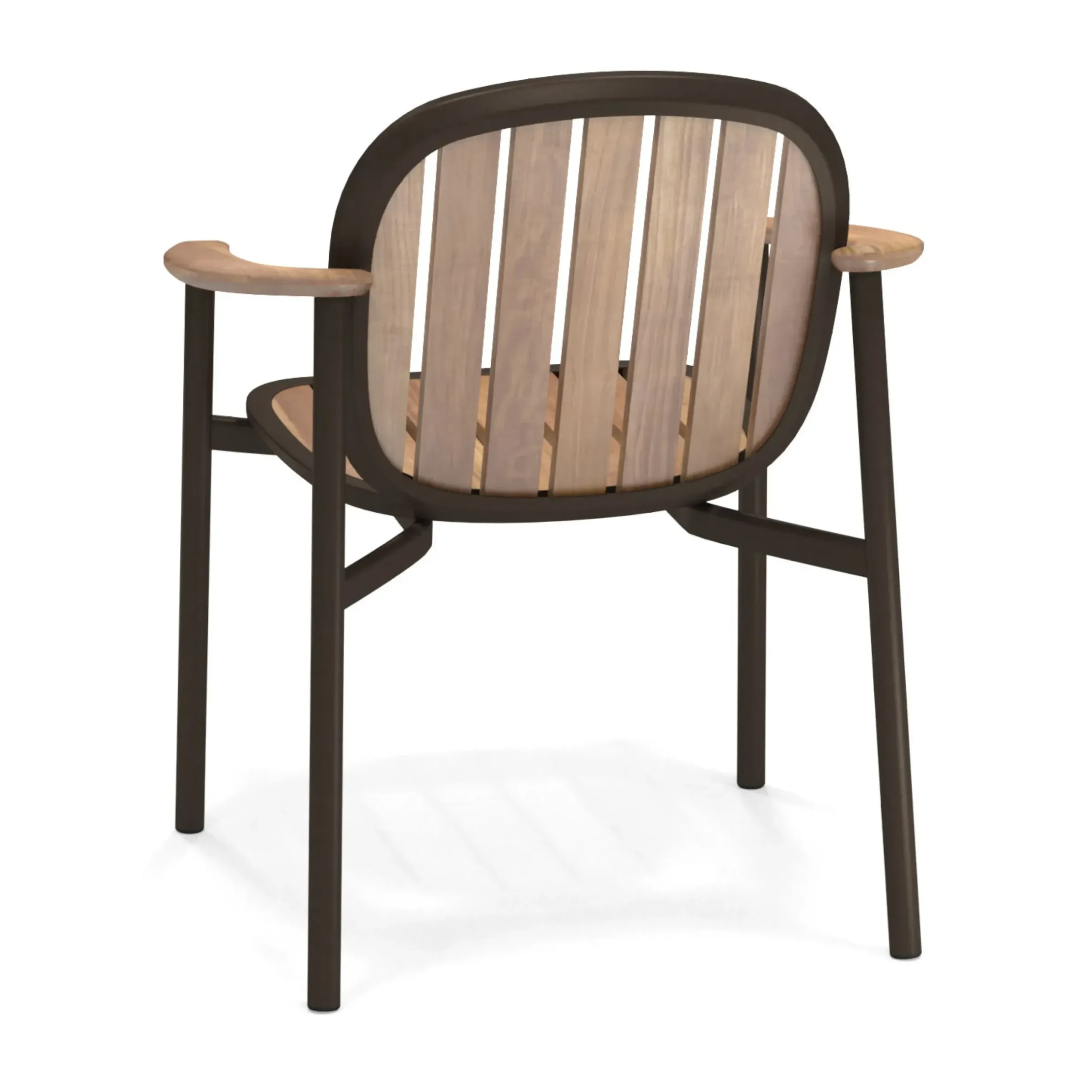 Fauteuil De Repas Empilable Twins Bois Marron - Emu