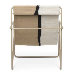 Fauteuil Desert Tissu Blanc Beige / Structure Beige - Bouteilles Plastique Recyclees - Ferm Living