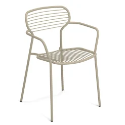 Fauteuil Empilable Apero Metal Beige - Emu