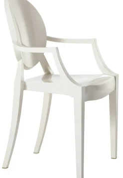 Fauteuil Empilable Louis Ghost Plastique Blanc / Polycarbonate 2.0 - Kartell