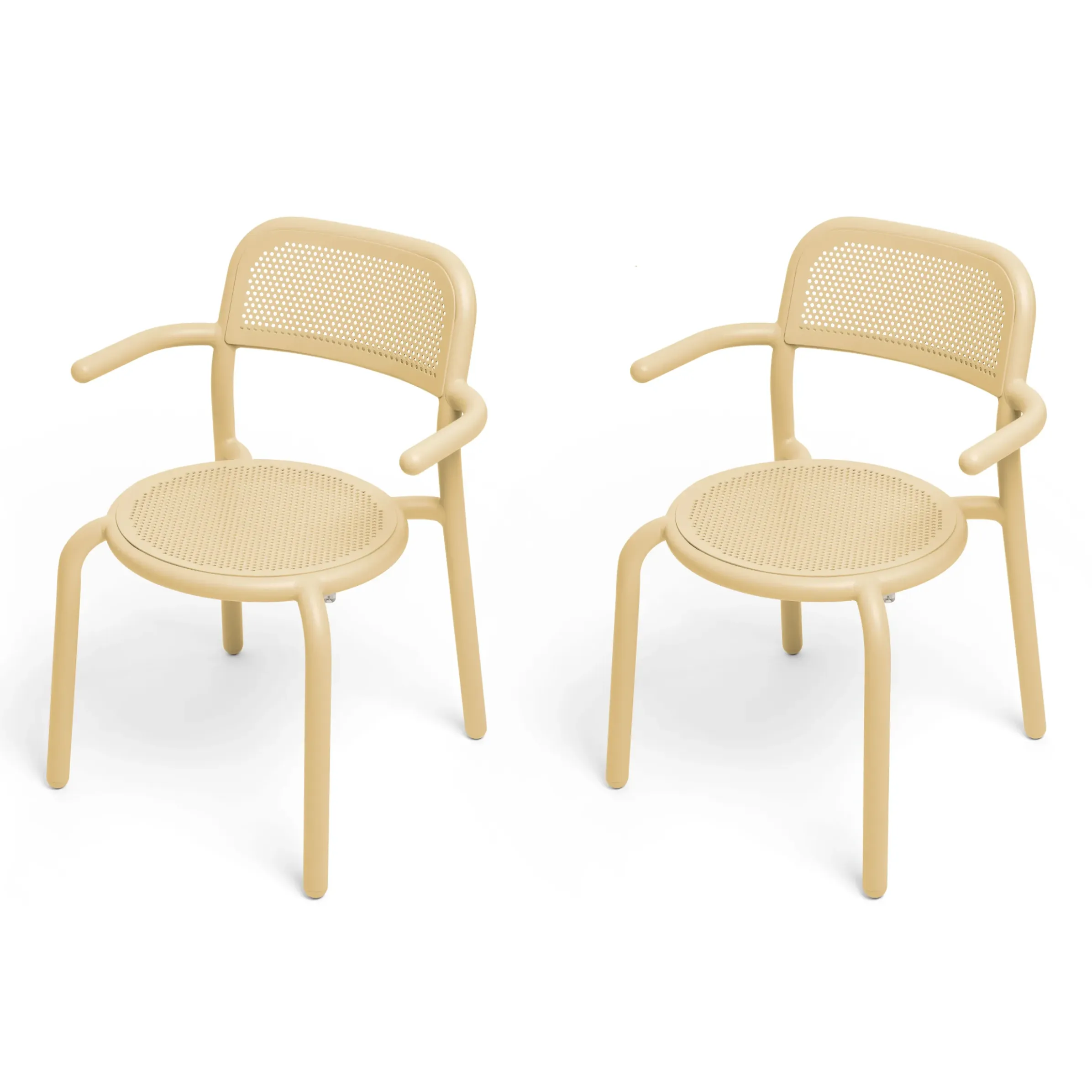 Fauteuil Empilable Toni Metal Beige / Set De 2 - Fatboy