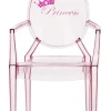 Fauteuil Enfant Lou Lou Ghost Plastique / Dossier Décore - Kartell