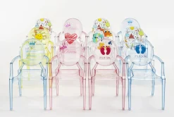 Fauteuil Enfant Lou Lou Ghost Plastique / Dossier Décore - Kartell