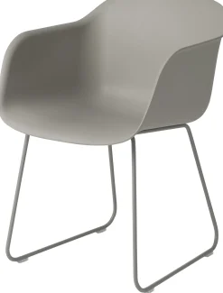 Fauteuil Fiber Plastique / Pied Traineau - Muuto