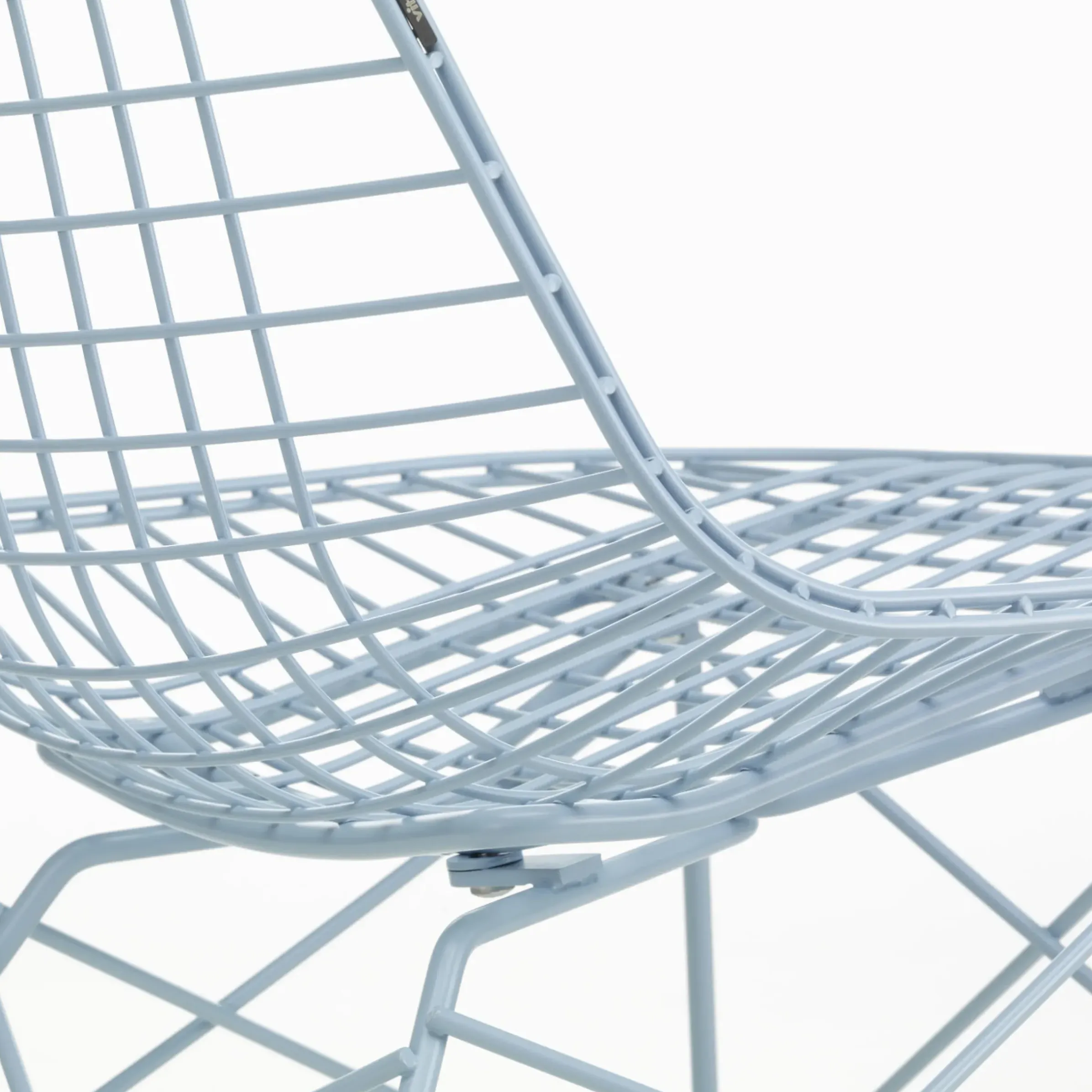 Fauteuil Lounge Wire Chair Lkr Metal Bleu / Charles & Ray Eames, 1951 - Vitra