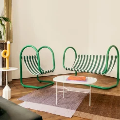 Fauteuil Petit Parad Metal Vert / L 60 X H 90 Cm - Exclusivite Made In Design - Axel Chay