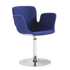 Fauteuil Pivotant Juli Soft Tissu Bleu - Cappellini