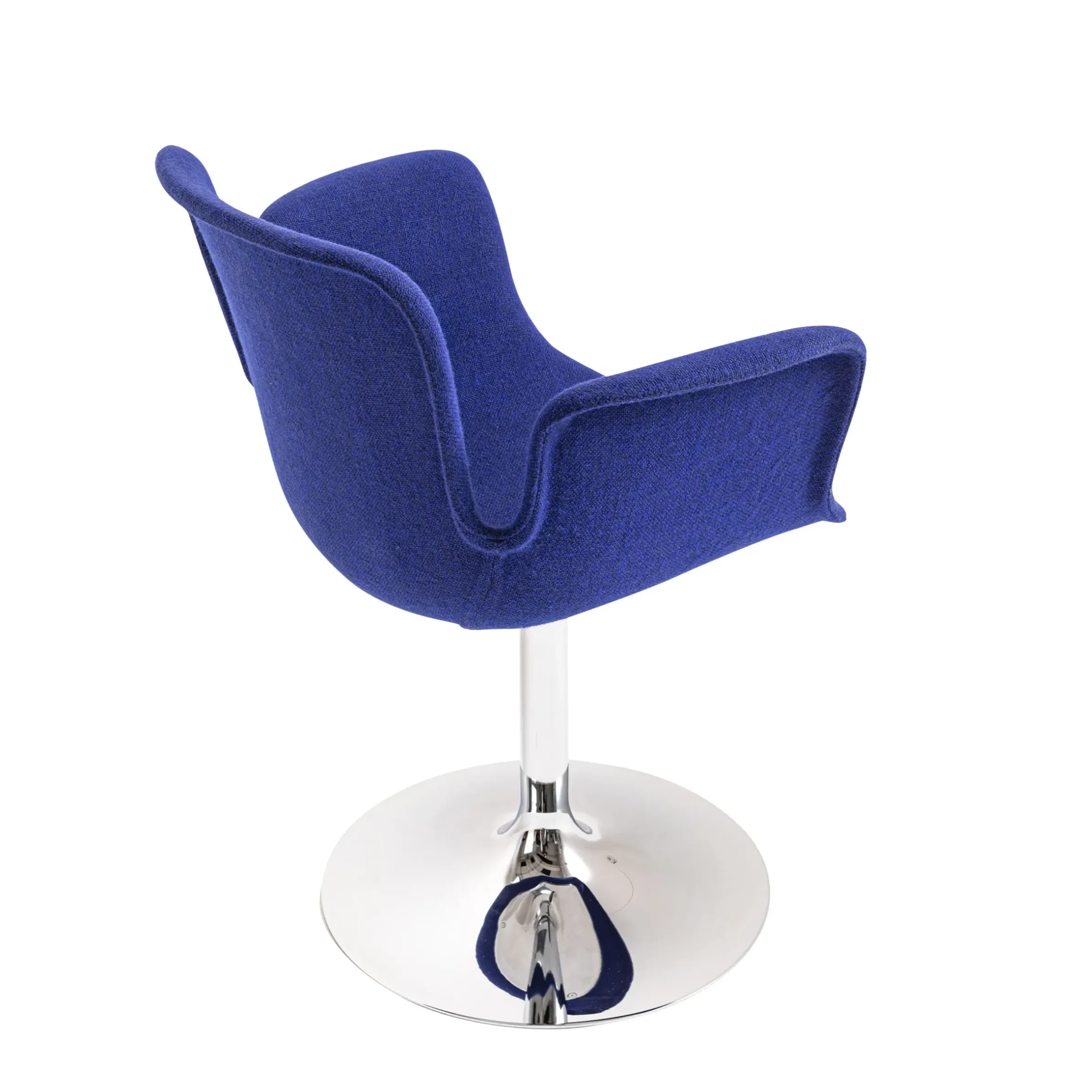 Fauteuil Pivotant Juli Soft Tissu Bleu - Cappellini