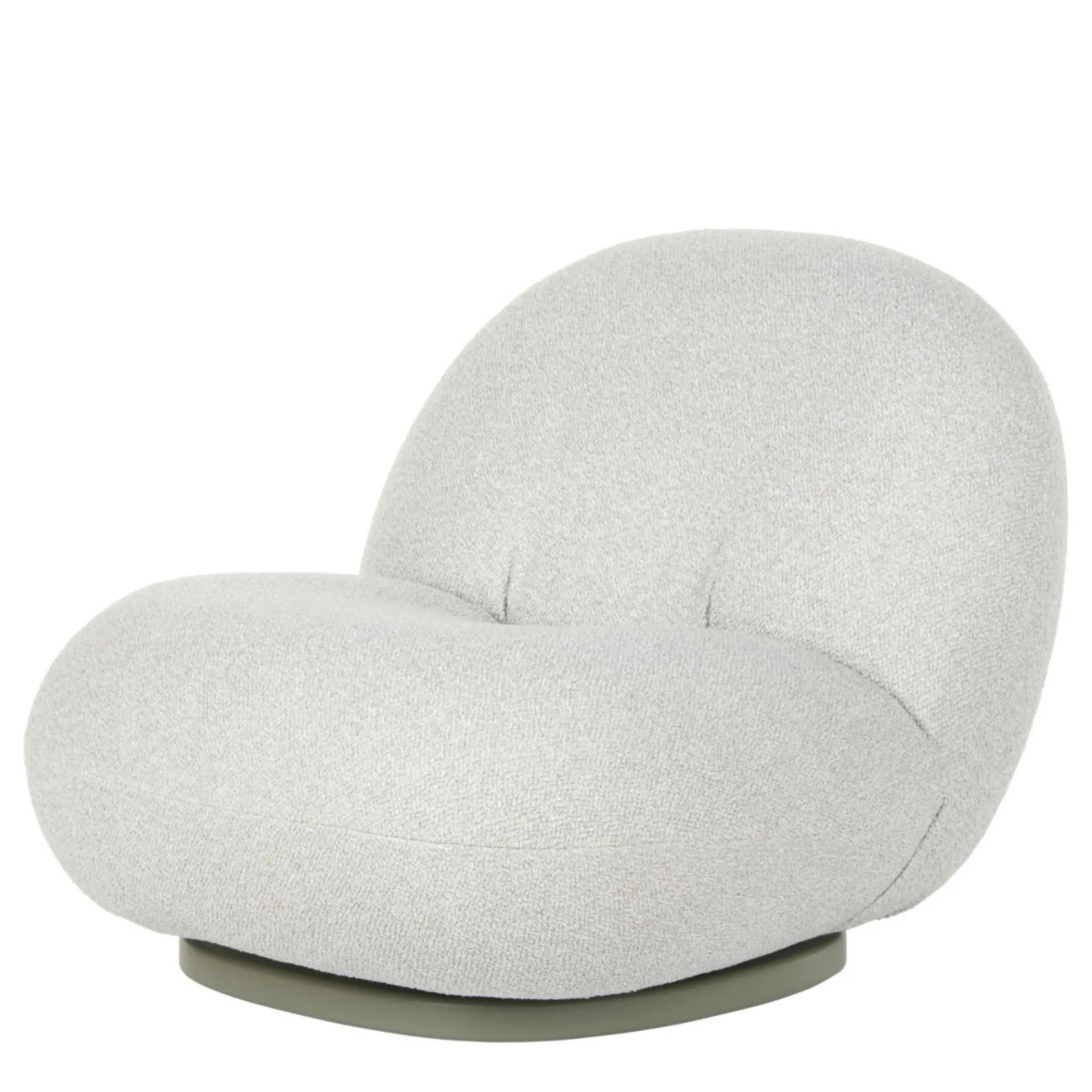 Fauteuil Pivotant Pacha Outdoor Tissu Blanc Beige / Pierre Paulin, 1975 - Gubi