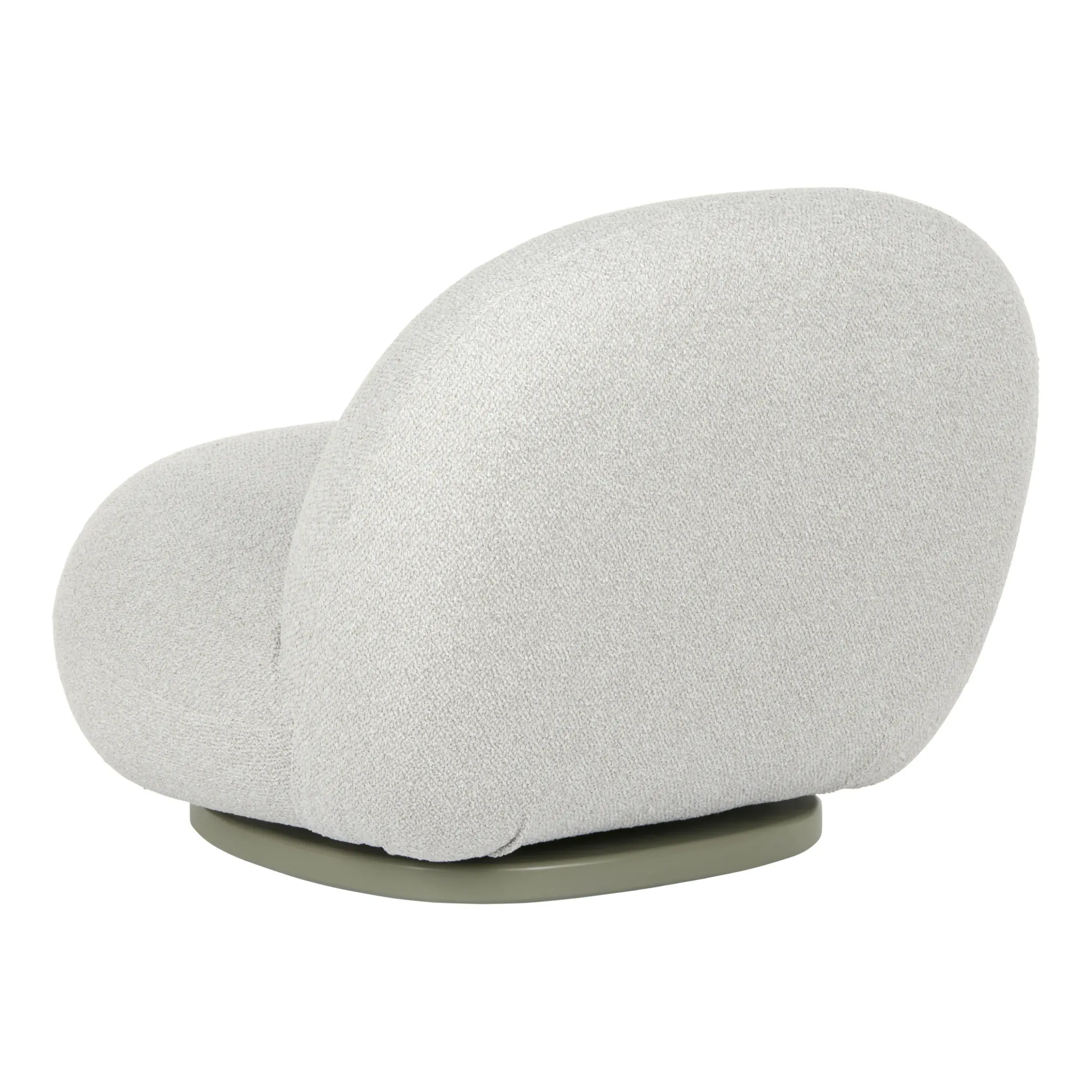 Fauteuil Pivotant Pacha Outdoor Tissu Blanc Beige / Pierre Paulin, 1975 - Gubi
