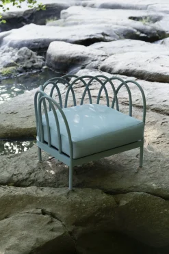 Fauteuil Rembourre Les Arcs Metal/ Aluminium - Coussin Inclus - Unopiu