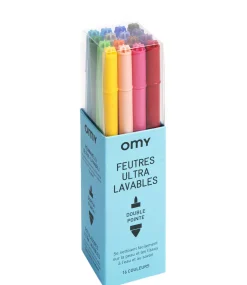Feutres  Plastiqueultra Lavables / Lot De 16 - Omy Design & Play