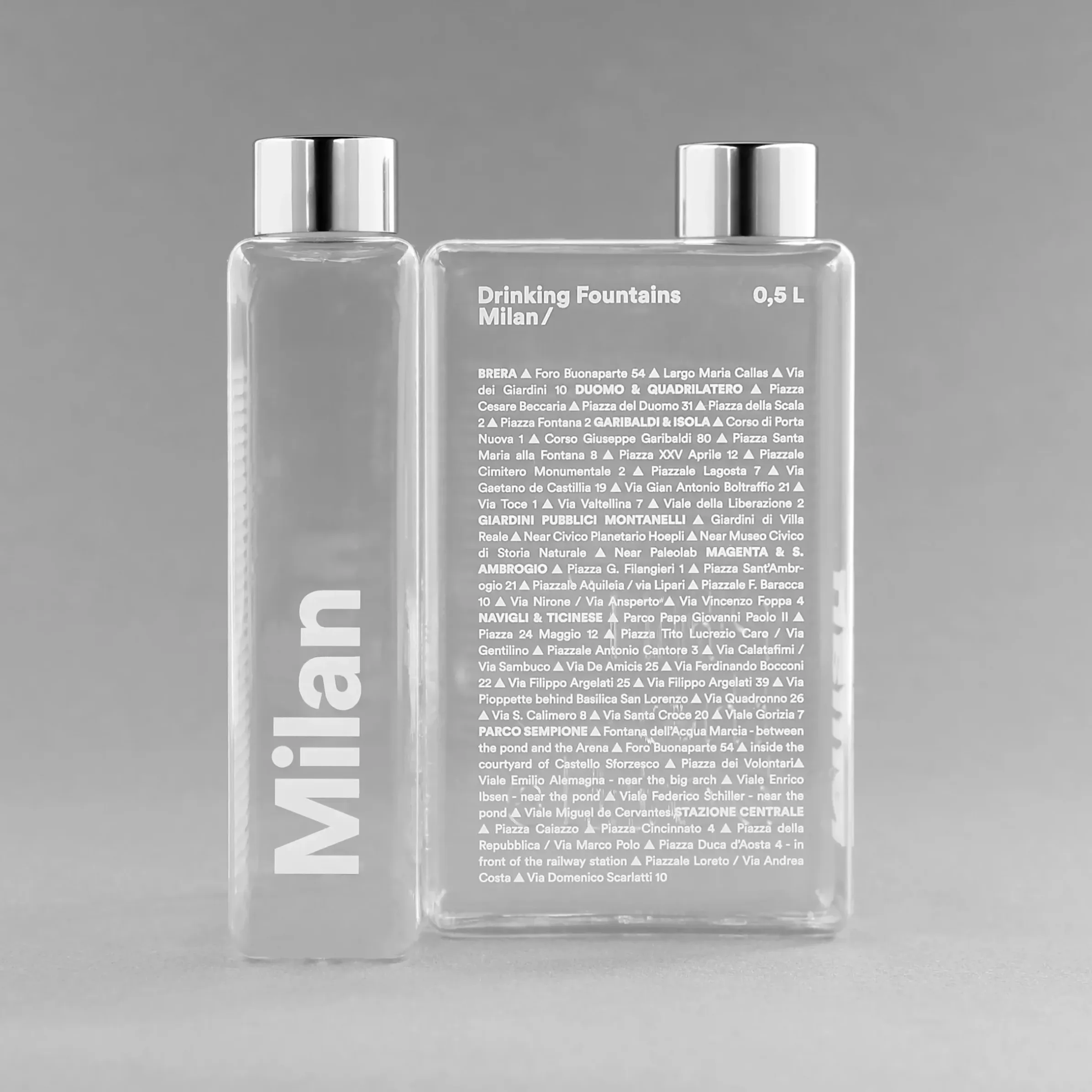 Gourde Phil - Plastique Transparent / Bouteille Nomade Plastique Ecologique - 500 Ml - Palomar