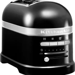Grille-Pain Artisan Metal Noir / 2 Tranches - Capteur De Chaleur Electronique - Kitchenaid