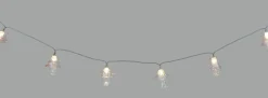Guirlande Lumineuse Floralia Verre Rose Transparent / Led - 12 Abat-Jours Verre - L 420 Cm - Seletti