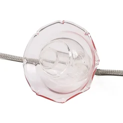 Guirlande Lumineuse Floralia Verre Rose Transparent / Led - 12 Abat-Jours Verre - L 420 Cm - Seletti