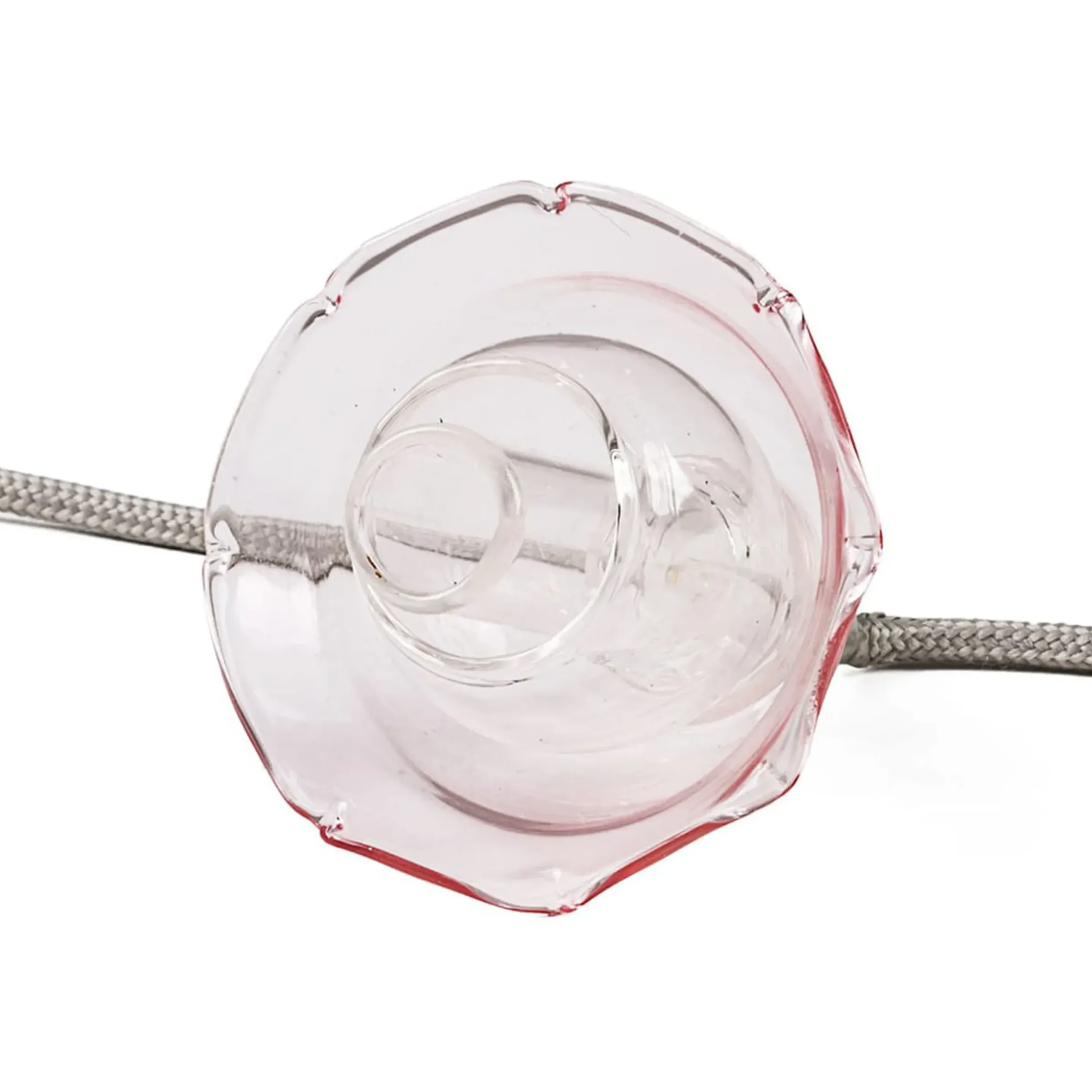 Guirlande Lumineuse Floralia Verre Rose Transparent / Led - 12 Abat-Jours Verre - L 420 Cm - Seletti