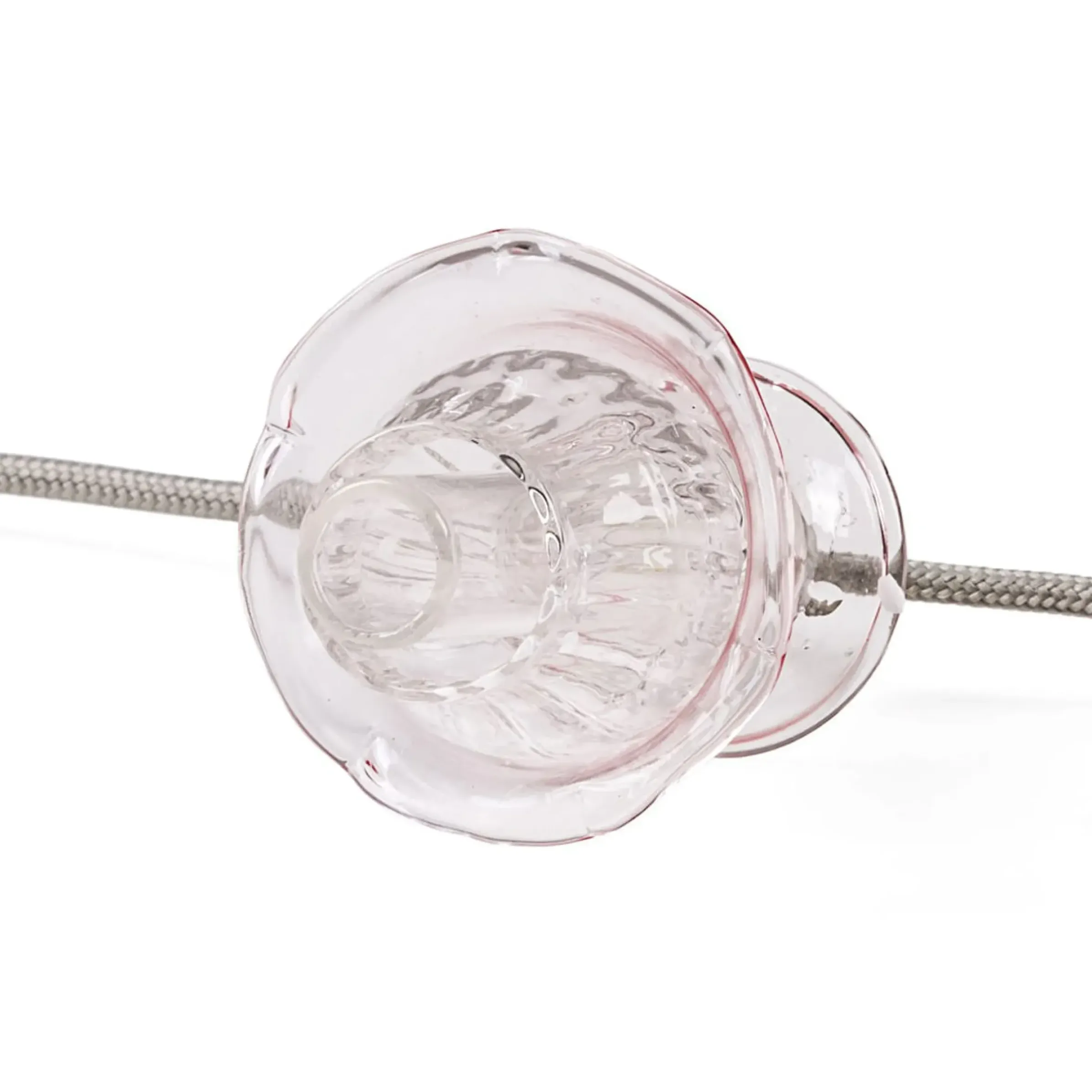 Guirlande Lumineuse Floralia Verre Rose Transparent / Led - 12 Abat-Jours Verre - L 420 Cm - Seletti