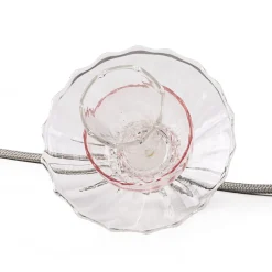 Guirlande Lumineuse Floralia Verre Rose Transparent / Led - 12 Abat-Jours Verre - L 420 Cm - Seletti