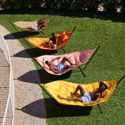 Hamac Avec Support Headdemock Deluxe Tissu Rose / Tissu Polyester Rose - Avec Coussin & Housse - Fatboy