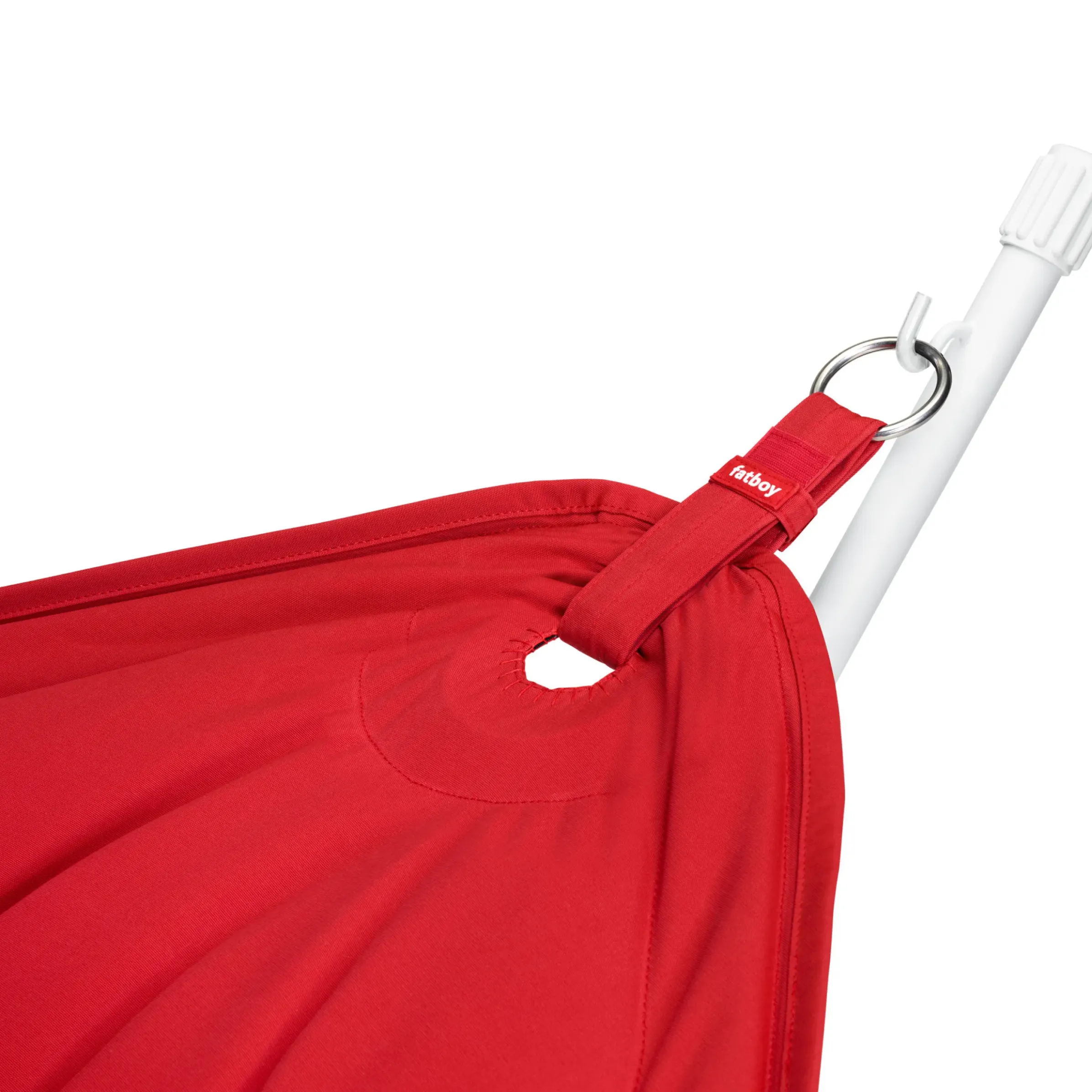 Hamac Avec Support Headdemock Deluxe Tissu Rouge / Tissu Olefine - Avec Coussin & Housse - Fatboy