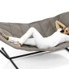 Hamac Avec Support Headdemock Metal Tissu Marron Gris / Tissu Polyester- Fatboy