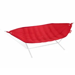 Hamac Avec Support Headdemock Superbe Tissu Rouge / Tissu Olefine - Fatboy