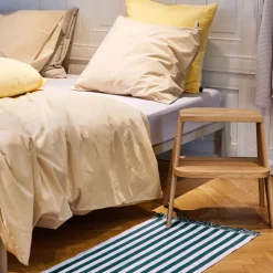 Housse De Couette 240 X 220 Cm Duo Tissu Marron / Coton Oeko-Tex - Hay