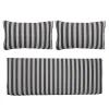Housse De Coussin  Tissu Noir / Pour Canape Mundo - Set De 3 Housses (Sans Garnissage) - Bloomingville