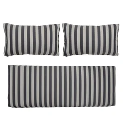 Housse De Coussin  Tissu Noir / Pour Canape Mundo - Set De 3 Housses (Sans Garnissage) - Bloomingville