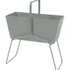 Jardiniere Basket Metal Gris Haute / L 70 X H 84 Cm - Fermob