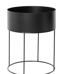 Jardiniere Plant Box Round Metal/ O 40 X H 50 Cm - Ferm Living