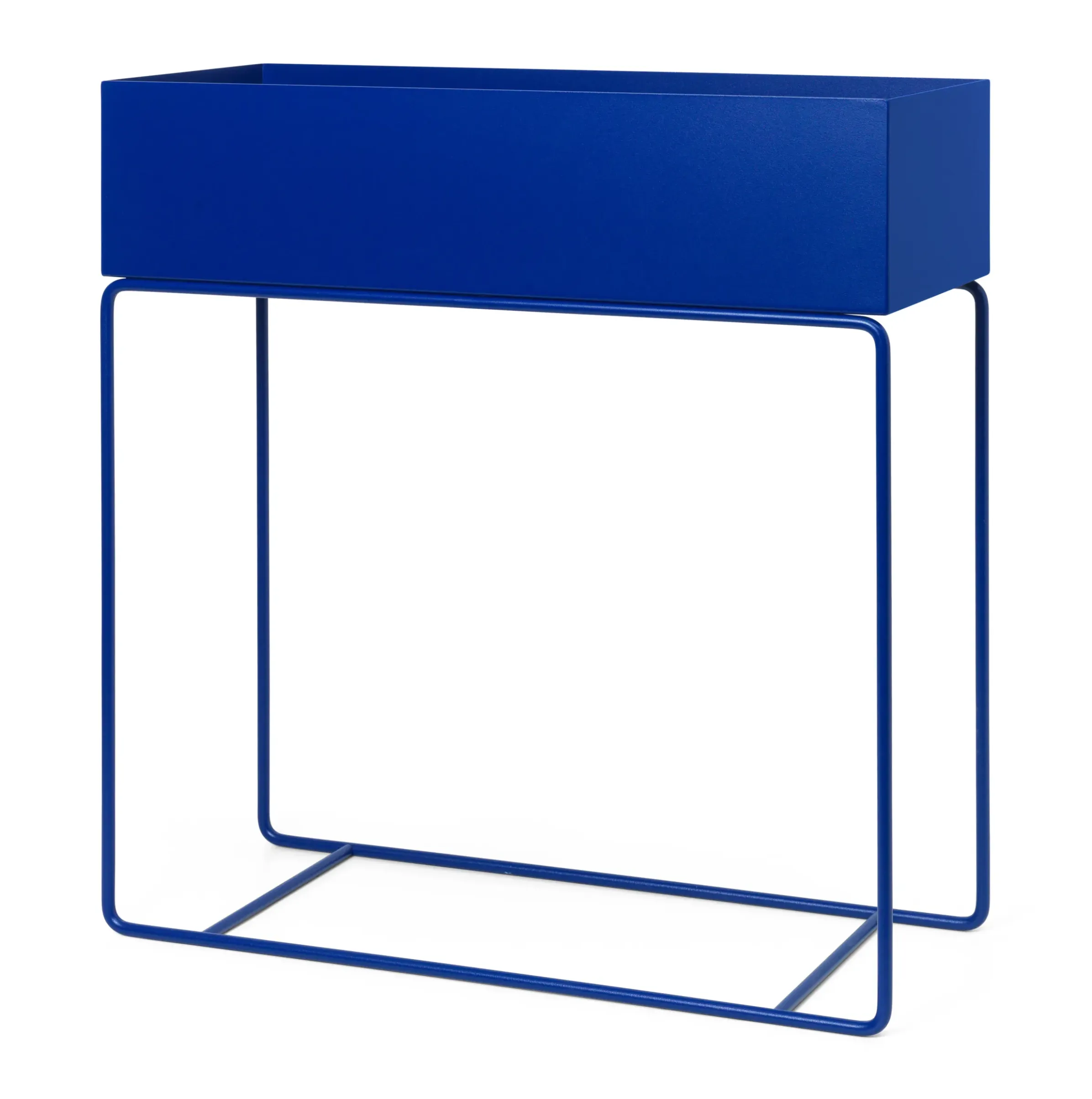 Jardiniere Sur Pied Plant Box Metal Bleu / L 60 X H 65 Cm X Prof. 25 Cm - Ferm Living