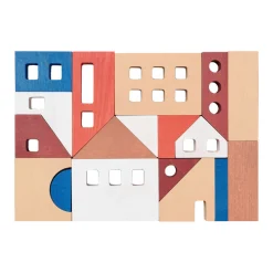 Jeu De Construction Little Architect Bois/ Set 18 Pieces En Bois Fsc - Ferm Living