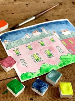Kit Se Lancer Dans L'Aquarelle Fibre Vegetale- La Nouvelle Vague Couleurs
