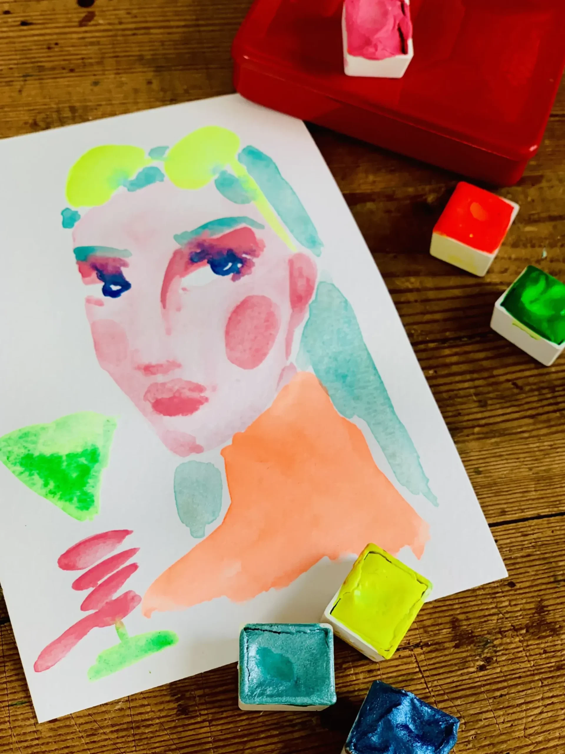 Kit Se Lancer Dans L'Aquarelle Fibre Vegetale- La Nouvelle Vague Couleurs