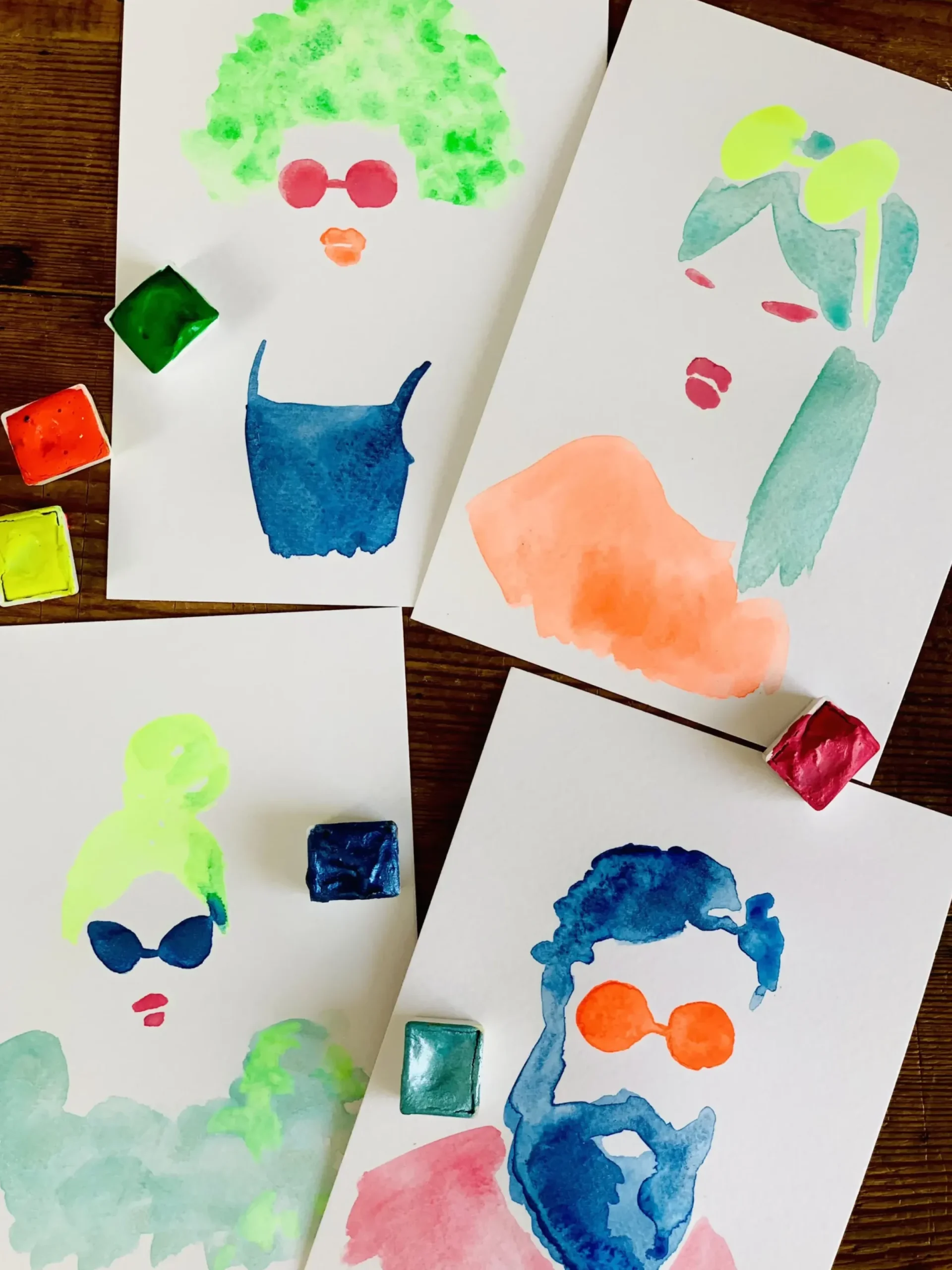 Kit Se Lancer Dans L'Aquarelle Fibre Vegetale- La Nouvelle Vague Couleurs